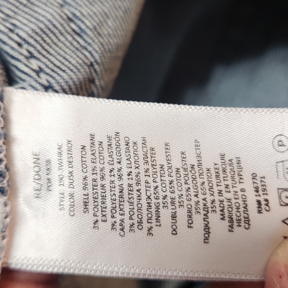 REDONE 90's High Rise Ankle Cropped Jeans in Dusk Destroy - Picture 7 of 9